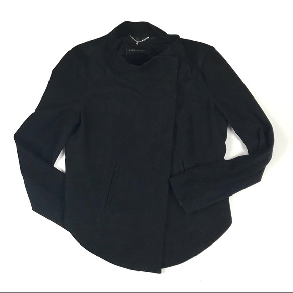 BCBGMaxAzria Jackets & Blazers - Bcbg maxazria Ultrasuede Moto blazer, black med